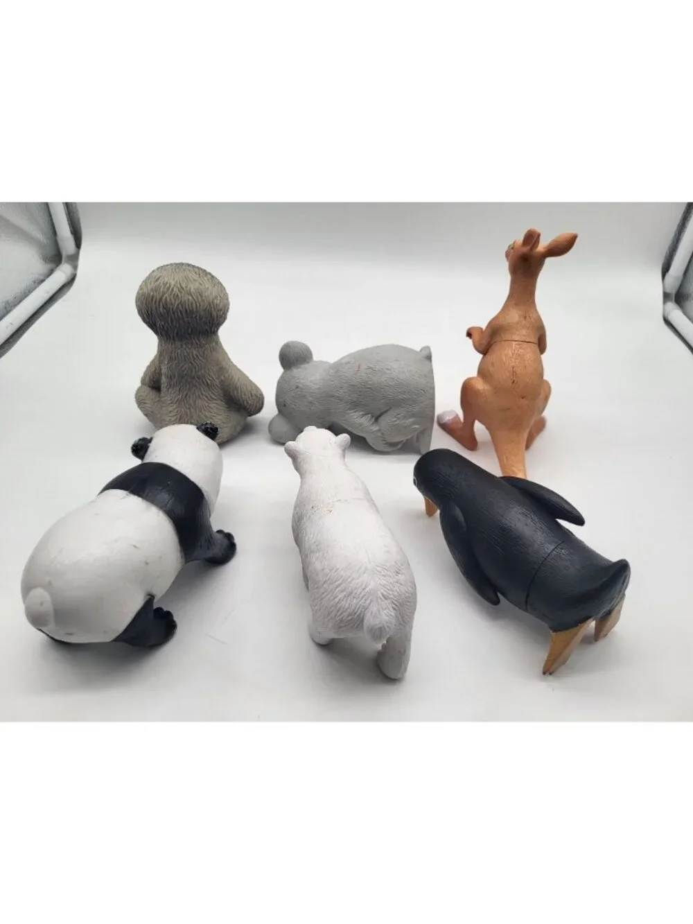 Ankyo Plastic Wild Life Figures Sloth Koala Panda Kangaroo Penguin Polar Bear